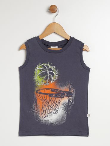 Camiseta Regata Infantil Para Menino - CHUMBO