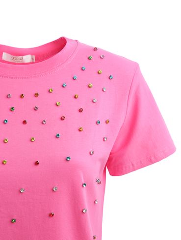 Blusa Manga Curta Feminina ROSA