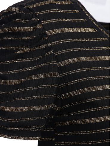 Blusa Manga Curta Feminina PRETO/DOURADO