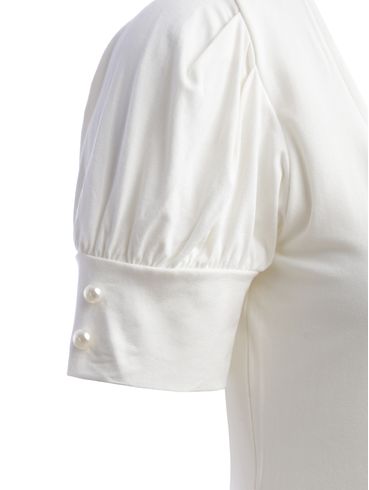 Blusa Manga Curta Feminina OFF WHITE