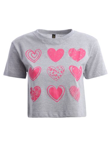 Blusa Cropped Manga Curta Feminina MESCLA