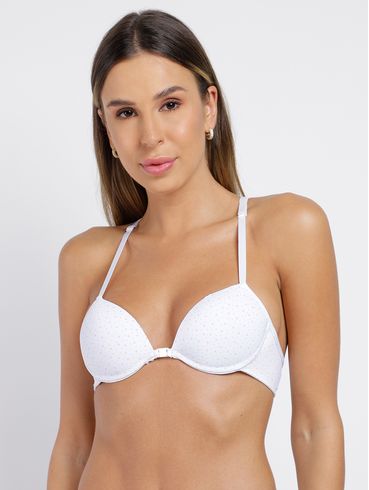 Kit com 02 Sutiãs Femininos BRANCO/ROSA
