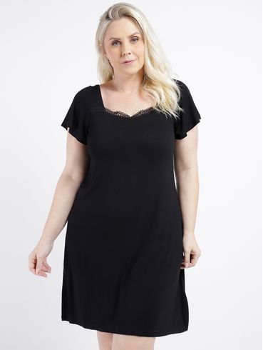 Vestido Plus Size Feminino PRETO