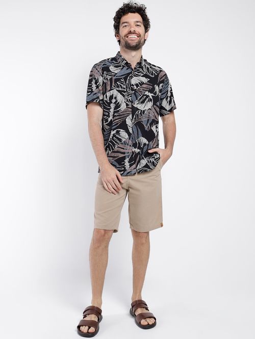 Camisa Manga Curta Masculina PRETO