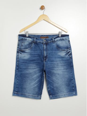 Bermuda Jeans Plus Size Masculina AZUL