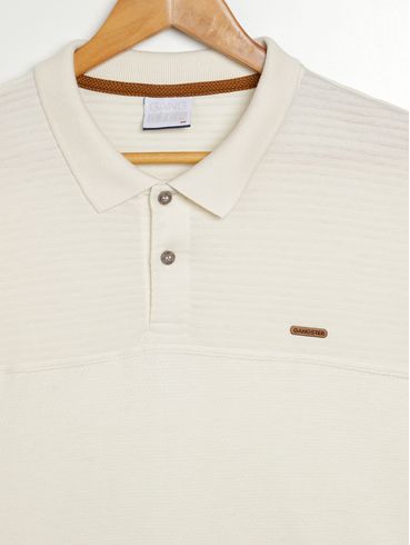 Polo Gangster Plus Size Masculina OFF WHITE
