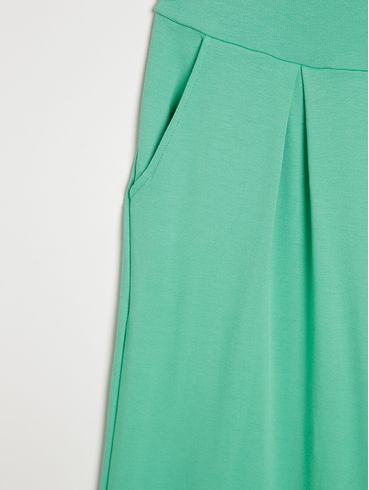 Calça Pantacourt Plus Size Feminina VERDE