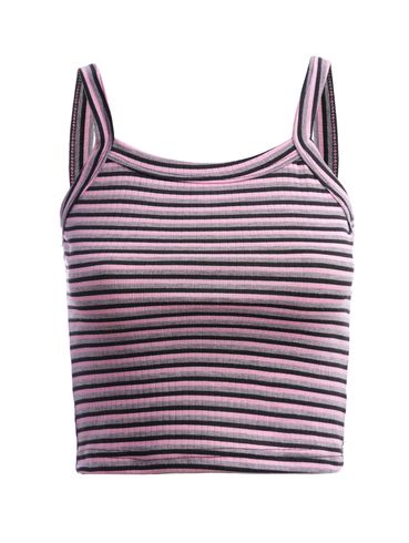 Blusa Cropped Listrada Feminina ROSA