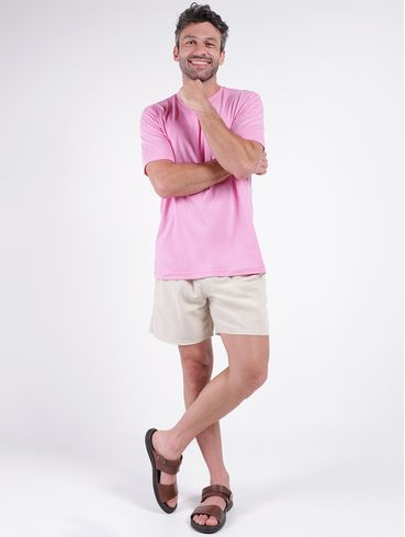 Camiseta Básica Masculina ROSA
