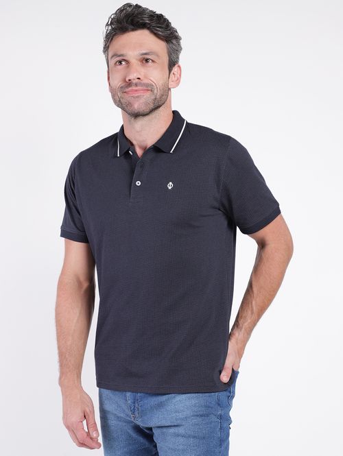 Polo Manga Curta Masculina MARINHO