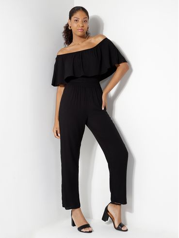 Macacão Ciganinha Feminino PRETO