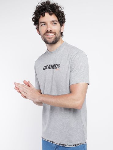 Camiseta Manga Curta Masculina MESCLA