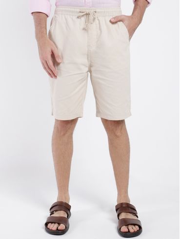 Bermuda Sarja Rovitex Masculina OFF WHITE