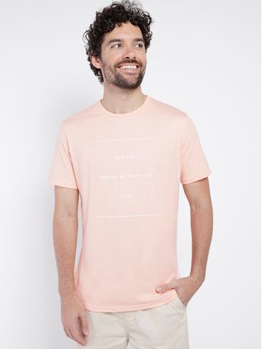 Camiseta Manga Curta Masculina SALMAO