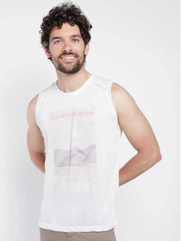 Camiseta Regata Masculina OFF WHITE