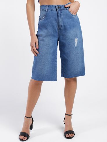 Jorts Jeans Feminino AZUL