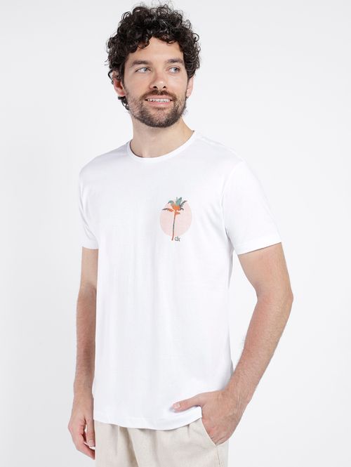 Camiseta Manga Curta Dixie Masculina BRANCO