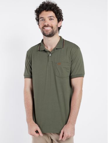 Polo Manga Curta Vilejack Masculina VERDE