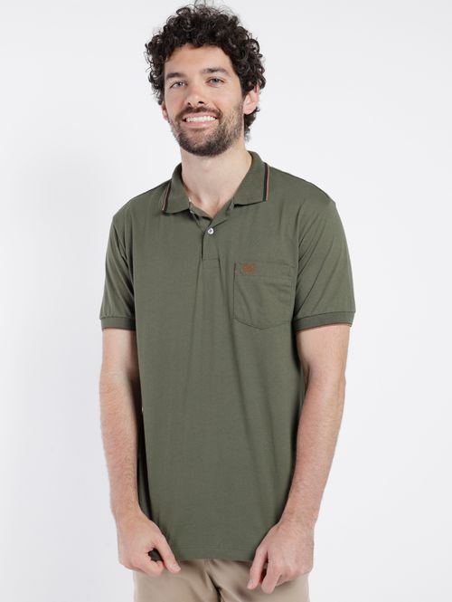 Polo Manga Curta Vilejack Masculina VERDE
