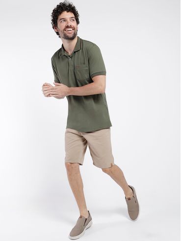 Polo Manga Curta Vilejack Masculina VERDE