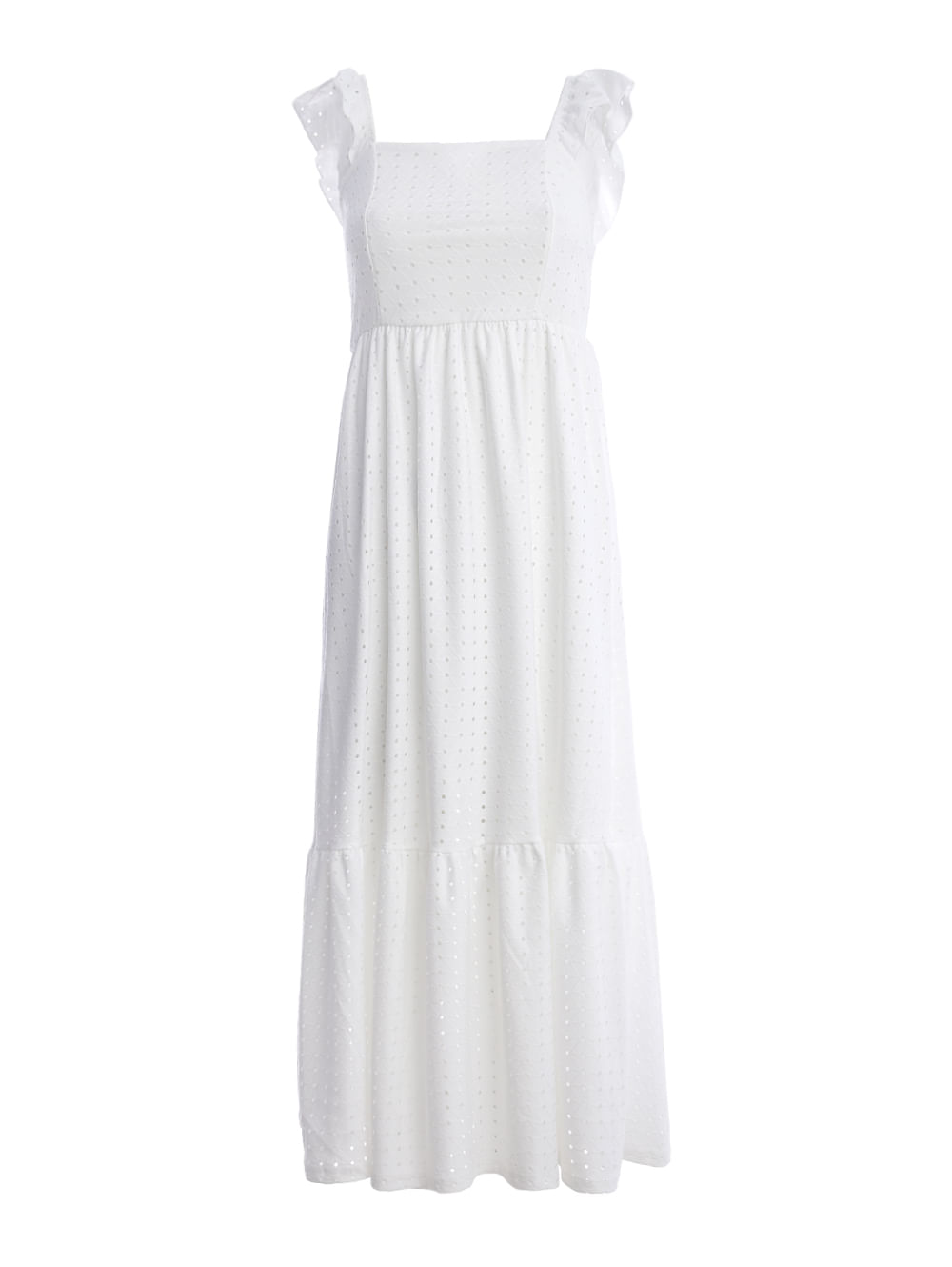 Vestido de best sale broderi branco