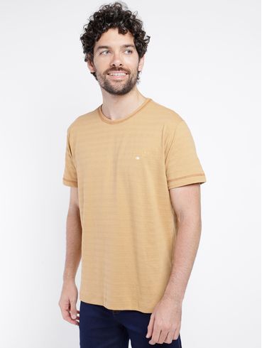 Camiseta Manga Curta Dixie Masculina CARAMELO