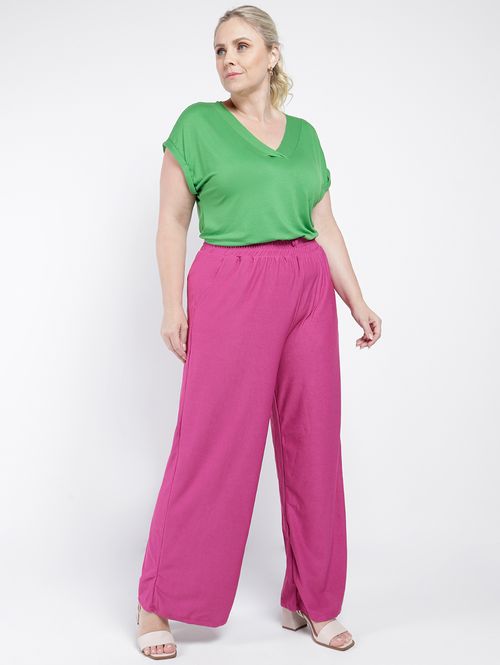 Blusa Manga Curta Autentique Plus Size Feminina VERDE