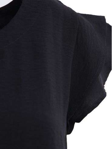 Blusa Manga Curta Feminina PRETO