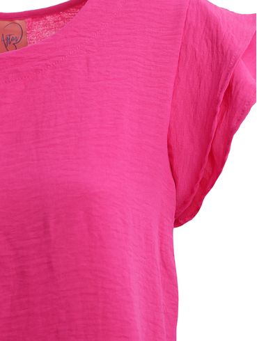 Blusa Manga Curta Feminina PINK