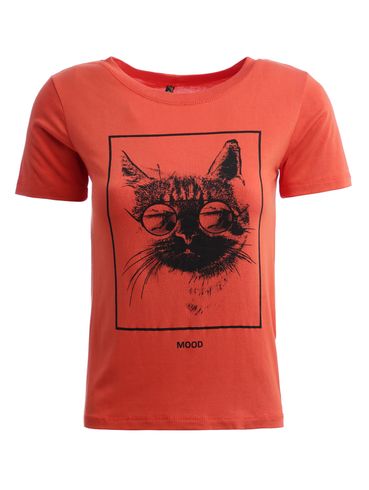 Blusa Manga Curta Feminina LARANJA