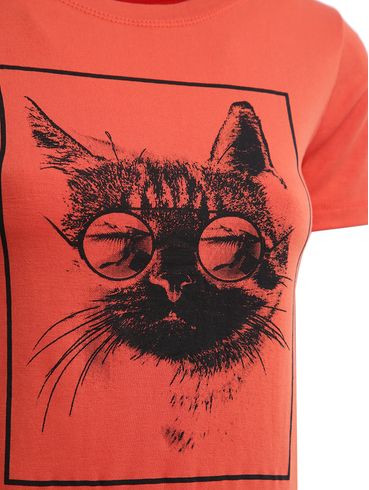 Blusa Manga Curta Feminina LARANJA