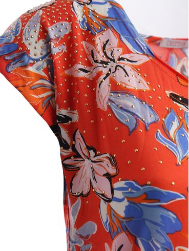 Blusa Manga Curta Feminina VERMELHO