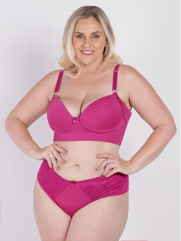 Conjunto Lingerie Plus Size Feminino PINK