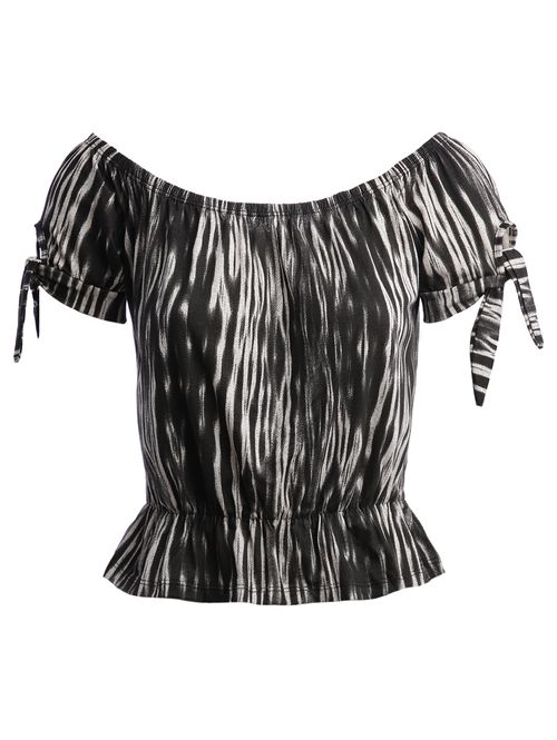 Blusa Cropped Ciganinha Feminina PRETO