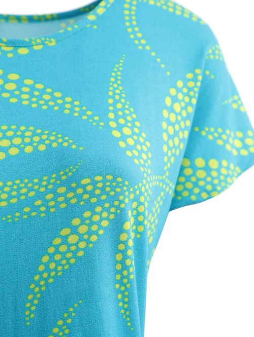 Blusa Manga Curta Rovitex Feminina AZUL