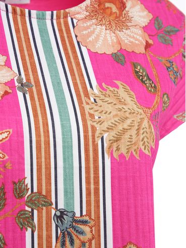Blusa Manga Curta Canelada Endless Feminina ROSA