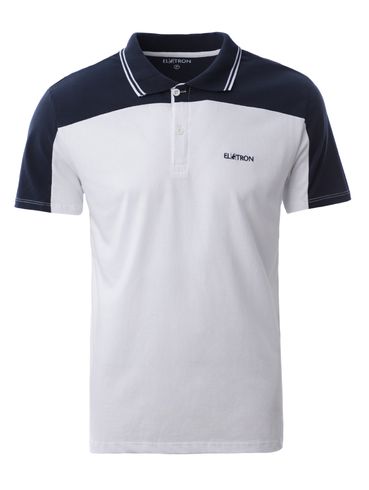 Polo Bicolor Elétron Masculina AZUL