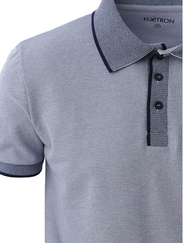 Polo Manga Curta Elétron Masculina Cinza