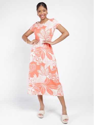 Vestido Longo Feminino LARANJA