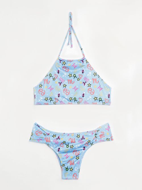 Biquíni Juvenil Para Menina - AZUL CLARO