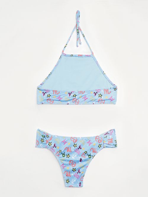 Biquíni Juvenil Para Menina - AZUL CLARO