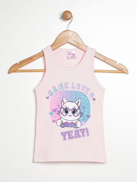 Blusa Regata Infantil Para Menina - Lojas Pompéia