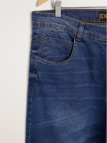 Calça Jeans Plus Size Maculina AZUL