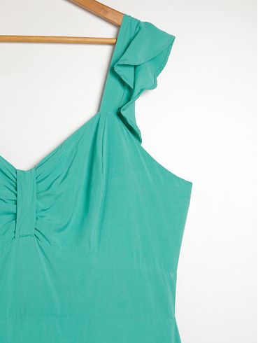 Vestido Longo Plus Size Feminino VERDE CLARO