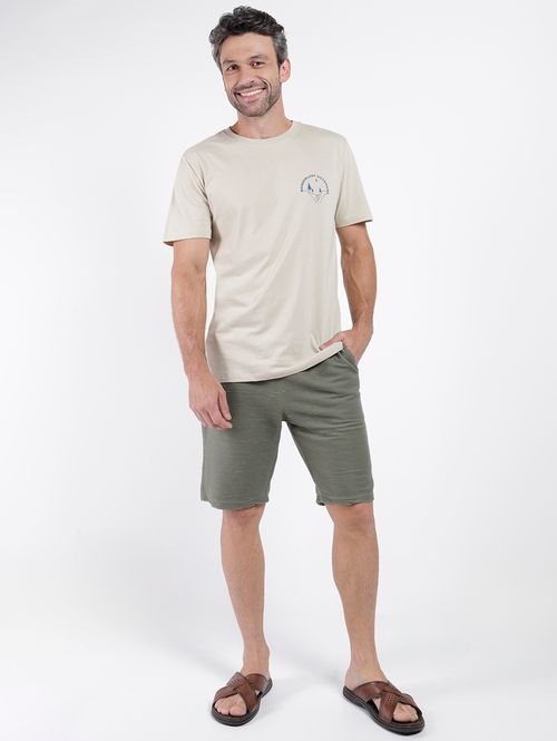 Camiseta Manga Curta Vels Masculina OFF WHITE