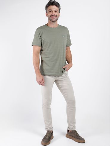 Calça Sarja Slim Masculina AREIA