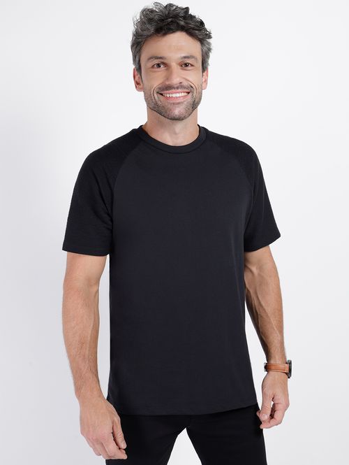 Camiseta Manga Curta Elétron Masculina PRETO