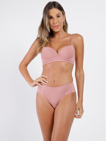 Conjunto Lingerie Fio Duplo Feminino MARROM