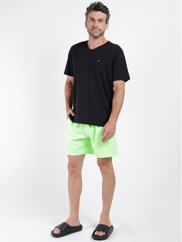 Camiseta Manga Curta No Stress Masculina Preto