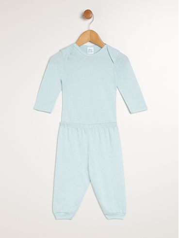Pijama Infantil Para Bebê- AZUL CLARO